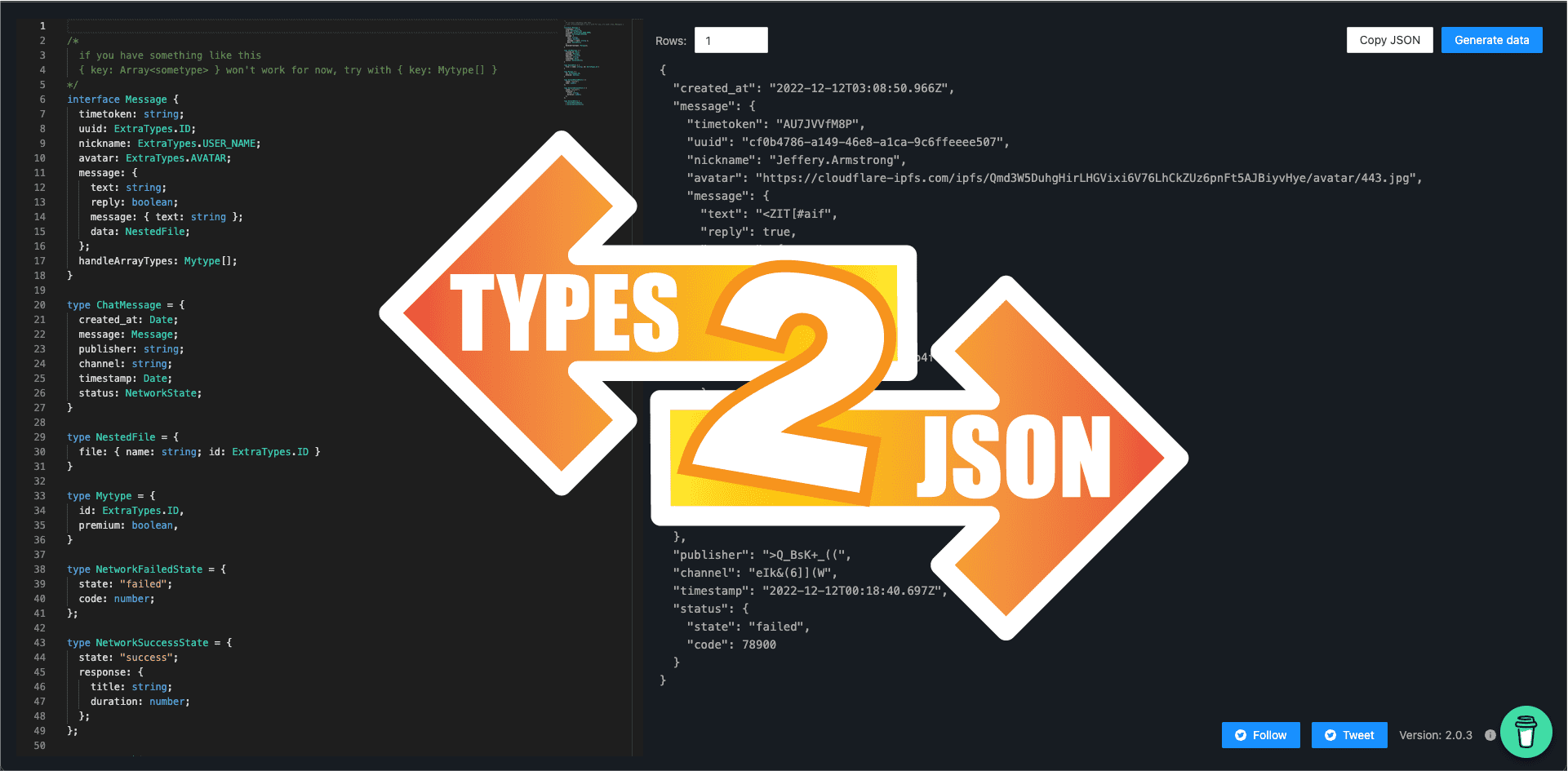 Types2Json.